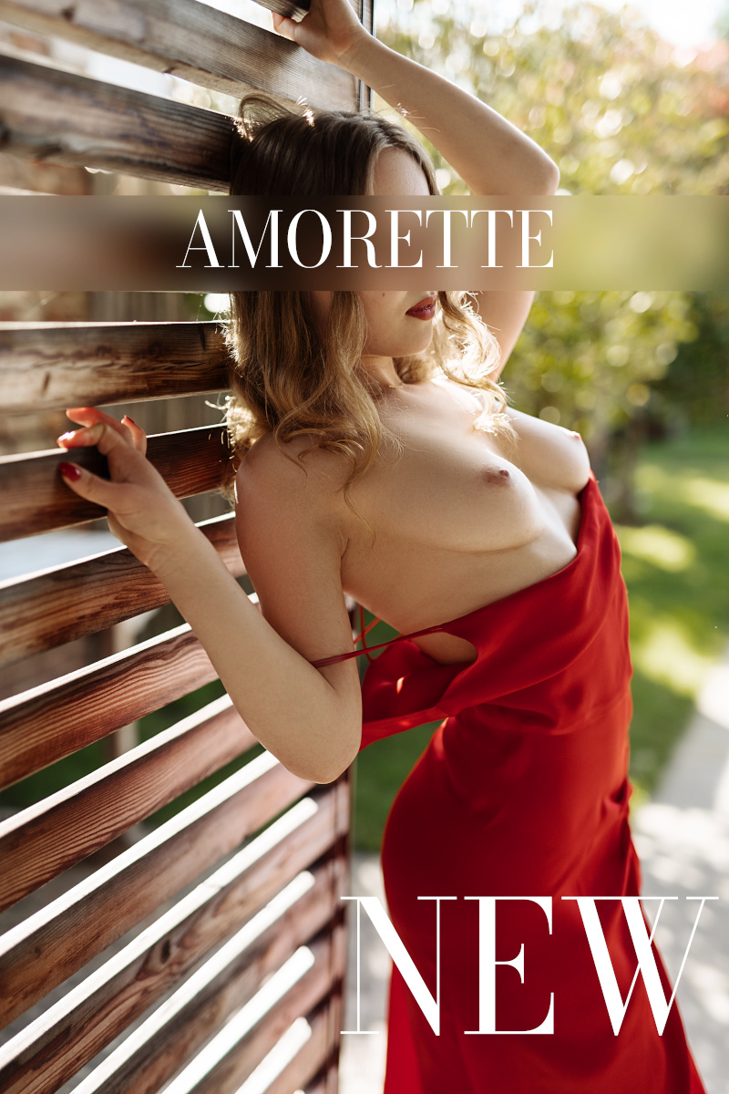 CELINE-13 Vorschau NEW elite escort model ava from cologne new in a red dress pulled down so it shows her natural breasts