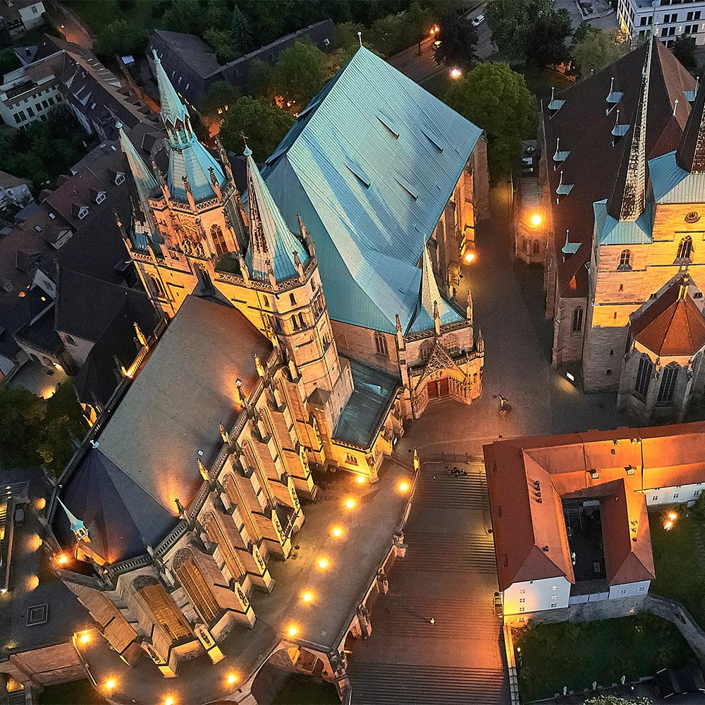 Amorette International Escort-Erfurt amorette international elite escort agency germany, high class escort service erfurt, erfurt by night, church by night, lights, old town, germany, luxury, traveling, vacation